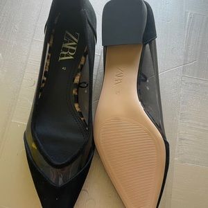 Zara black flats 9